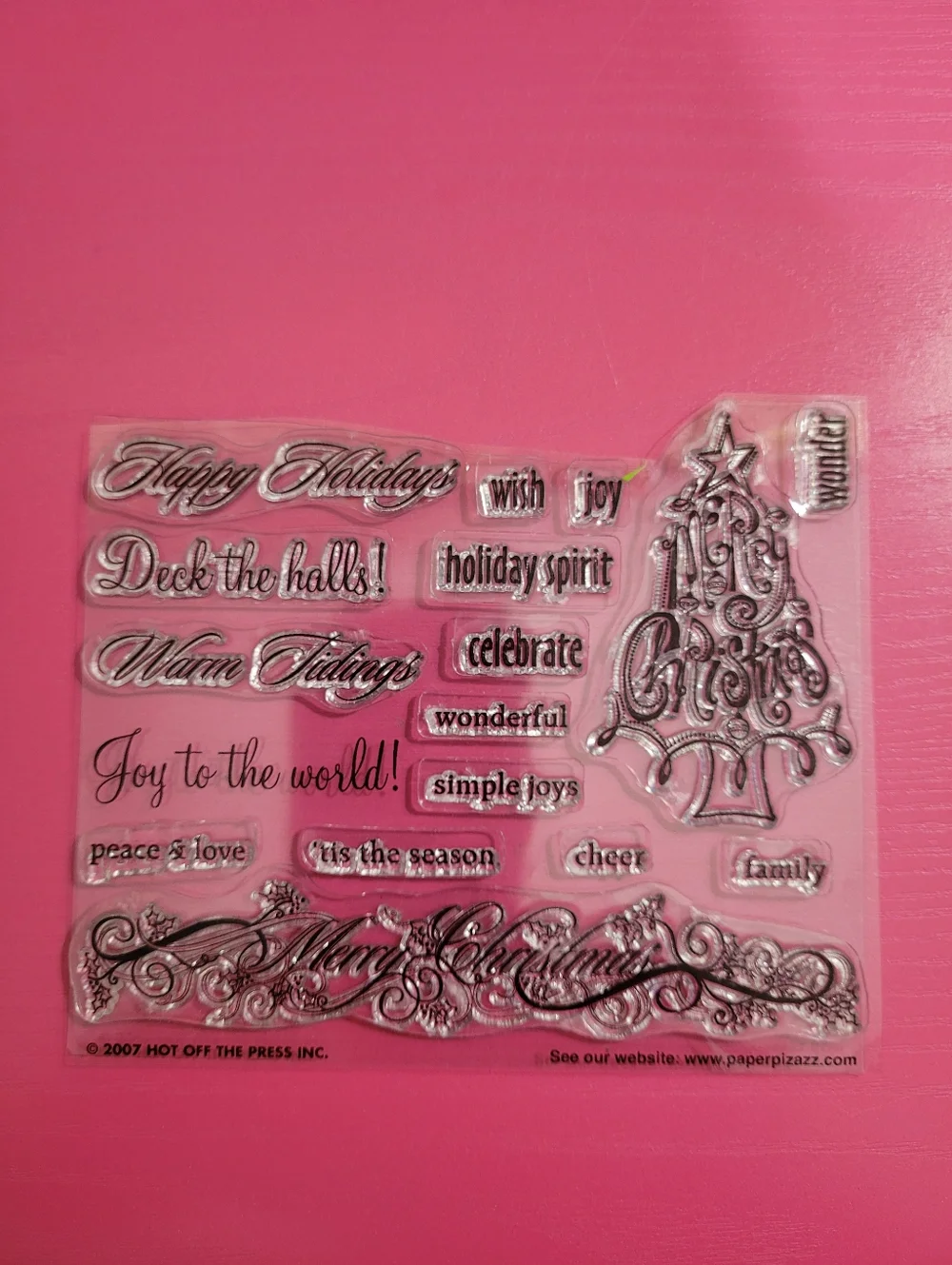 Clear Unmounted Stamp Bundle.  Christmas Theme.  Set Of 3. (0736)